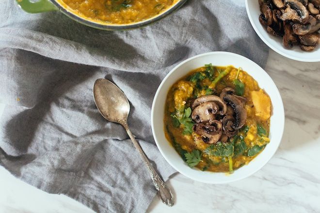 Simple Spinach and Butternut Squash Daal | Nutrition Stripped Recipes