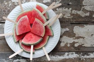 Watermelon Slice Popsicles | how to make healthy popsicles