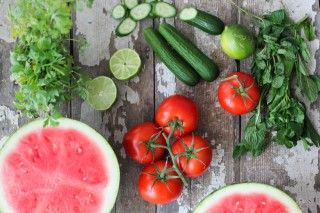 Watermelon Gazpacho, gazpacho, watermelon, ingredients