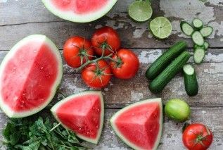 Watermelon Gazpacho, gazpacho, watermelon, ingredients