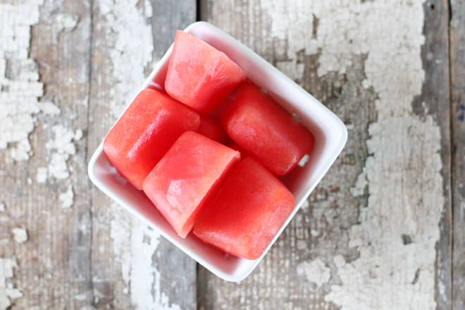 Watermelon Cubes Spotlight On Watermelon