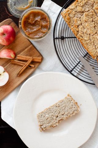 Apple Cinnamon Sweet Bread | Nutrition Stripped, apple, gluten free bread, raw caramel