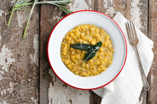 \Creamed Corn with Fried Sage | Nutrition Stripped vegan 