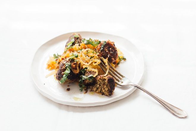 Spaghetti Squash and Chickpea Meatballs | Nutrition Stripped