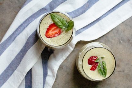 Strawberry Basil Smoothie from the Spring Society | Nutrition Stripped