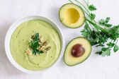 Avocado Asparagus Gazpacho Soup | Nutrition Stripped #healthyrecipe #gazpacho #vegan #glutenfree #paleo
