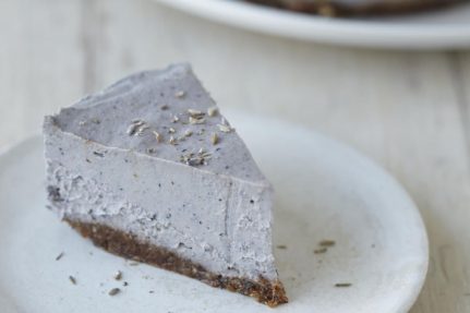 Raw Lavender Cheesecake with Hazelnut Crust | Nutrition Stripped Cookbook