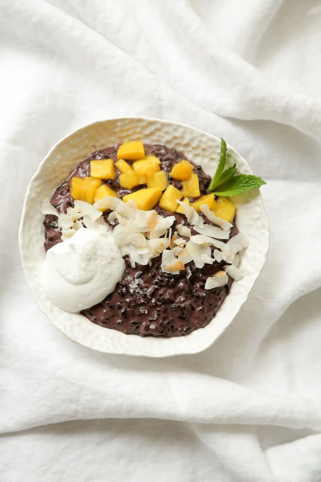 Thai Coconut Black Rice Pudding | Nutrition Stripped