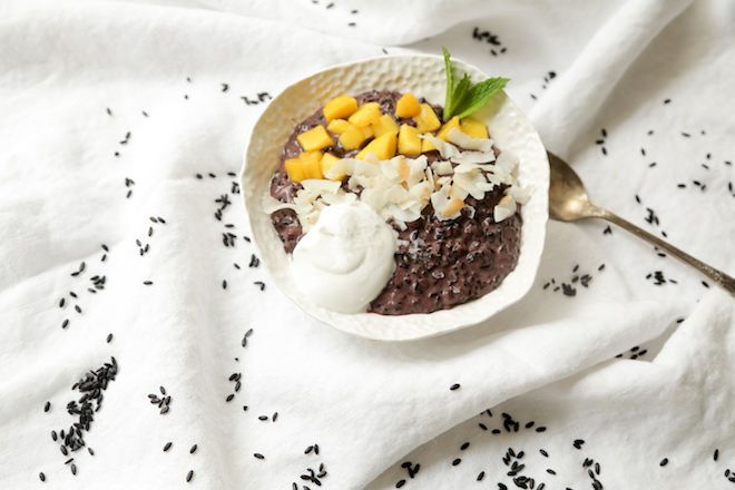 Thai Coconut Black Rice Pudding | Nutrition Stripped