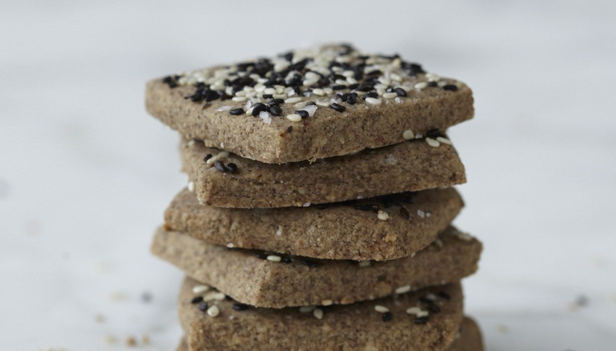 Sesame Shortbread Cookies | Nutrition Stripped