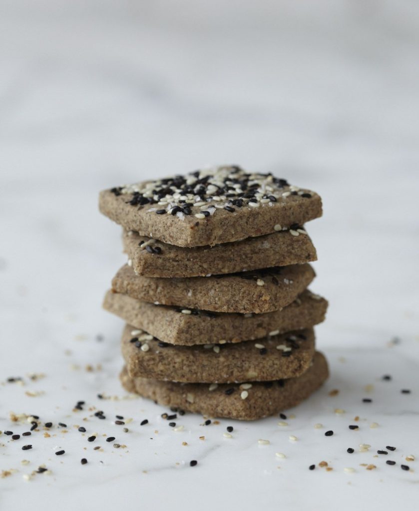 Sesame Shortbread Cookies | Nutrition Stripped