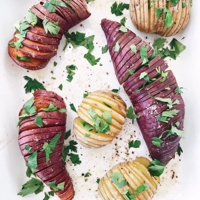 How to Make Simple Hasselback Baked Potatoes | Nutrition Stripped