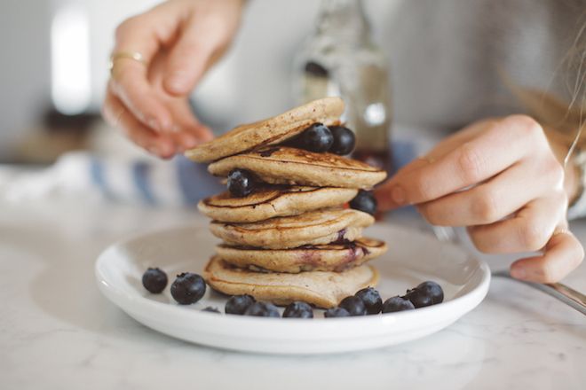 Fluffy Gluten Free Blueberry Pancakes | Nutrition Stripped