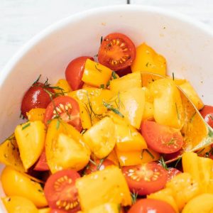 5 Minute Summer Tomato Salad | Nutrition Stripped