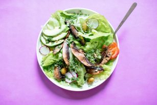 Portobello Mushroom Steak Salad | Nutrition Stripped