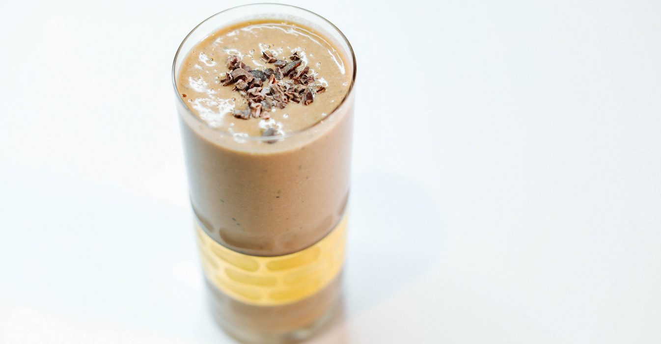 Chocolate Peanut Butter Banana Smoothie | Nutrition Stripped