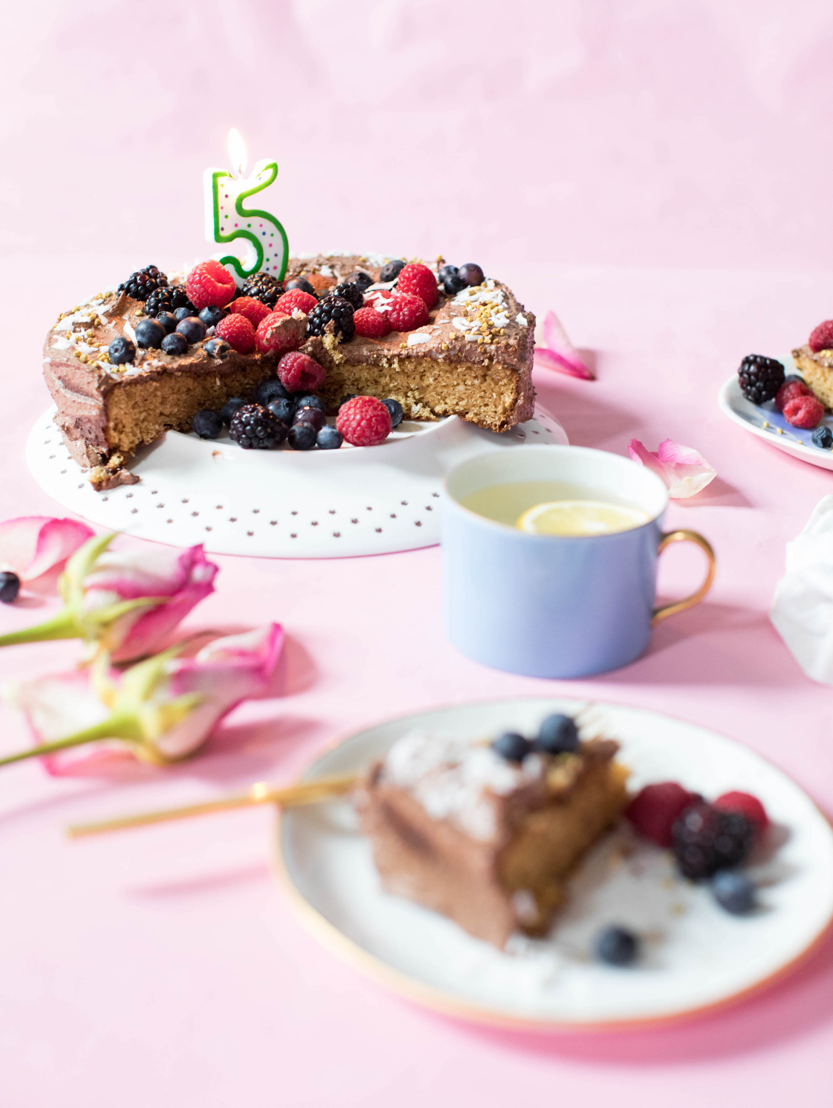 The Best Gluten Free Vanilla Birthday Cake | Nutrition Stripped