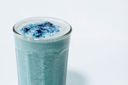 Blue-green Spirulina Milk | Nutrition Stripped