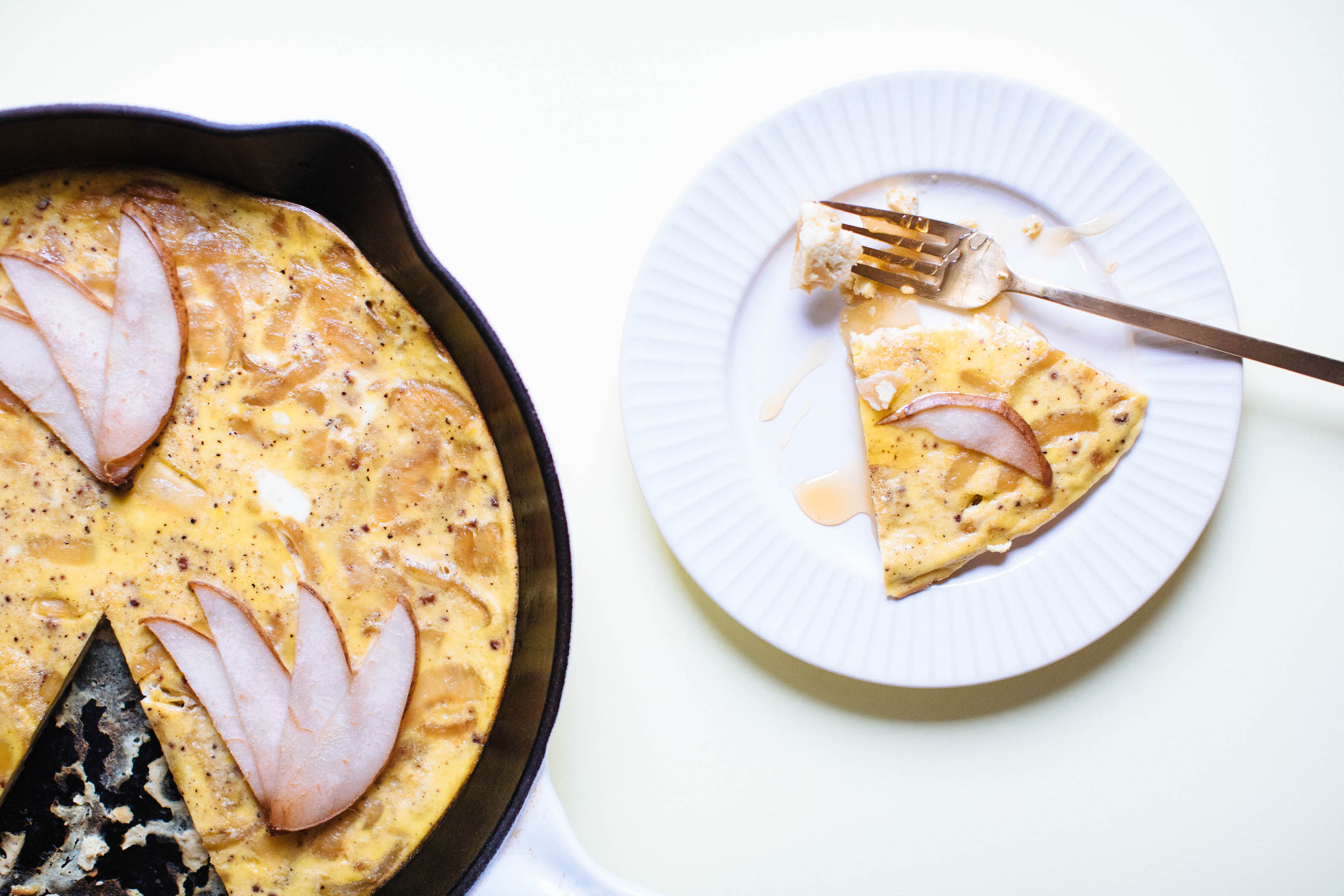Caramelized Onion and Pear Frittata | Nutrition Stripped