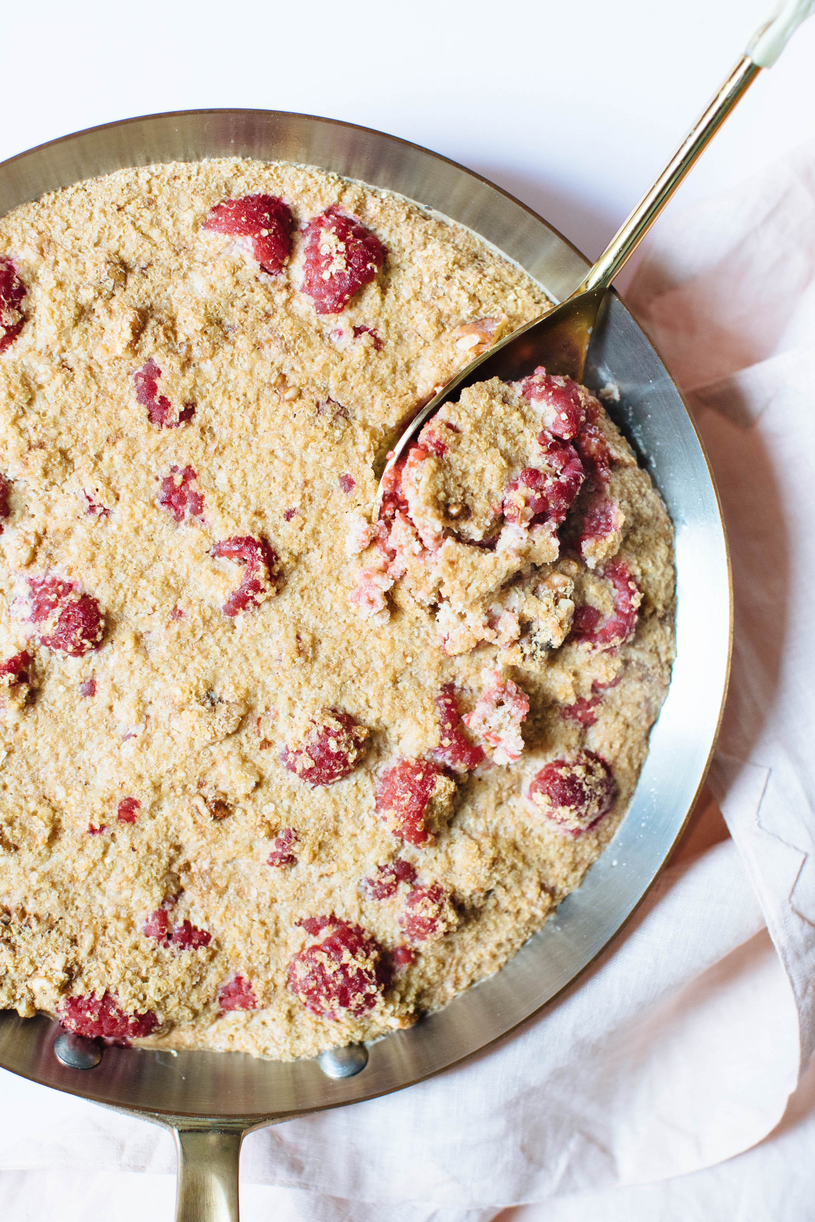 Baked Raspberry Porridge | Nutrition Stripped