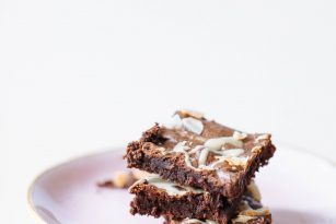 Chocolate Toasted Coconut Tahini Brownies | Nutrition Stripped