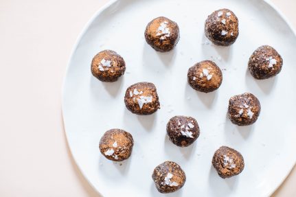 Chocolate Espresso Tahini Energy Balls | Nutrition Stripped
