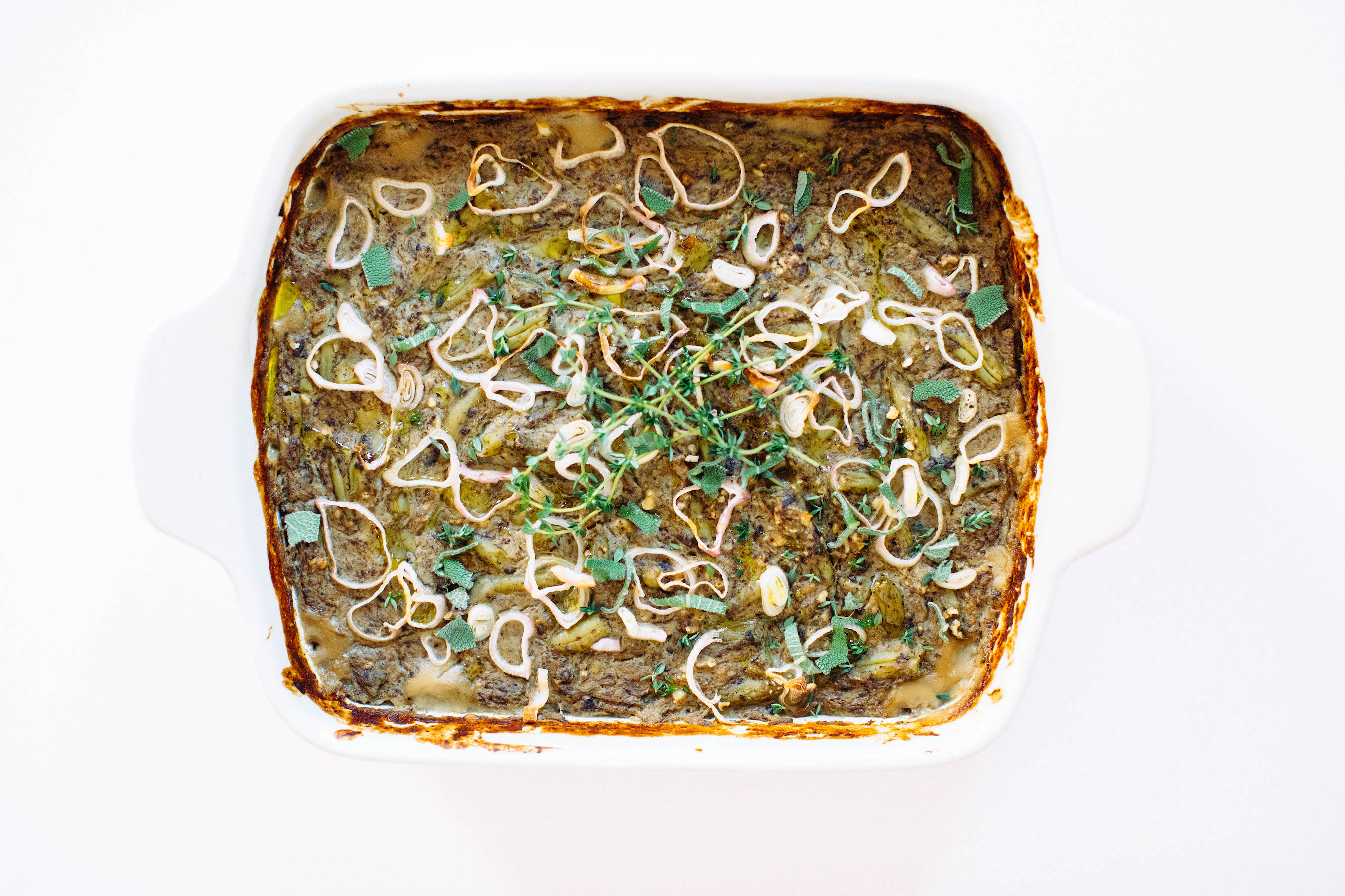Plant-Based Green Bean Casserole | Nutrition Stripped
