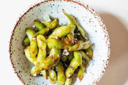 Sweet and Spicy Miso Edamame | Nutrition Stripped