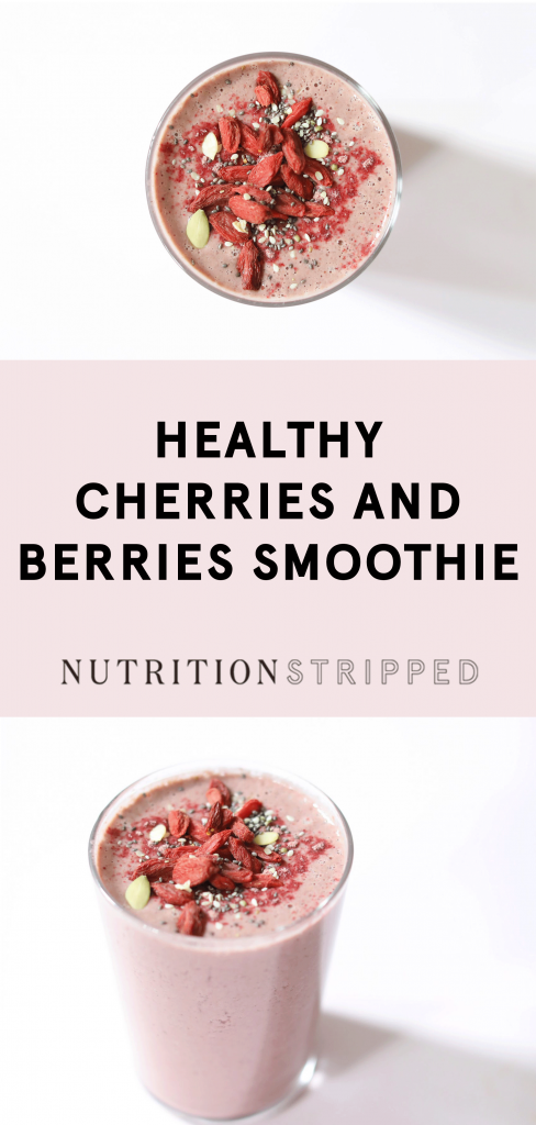 Cherries and Berries Smoothie | Nutrition Stripped