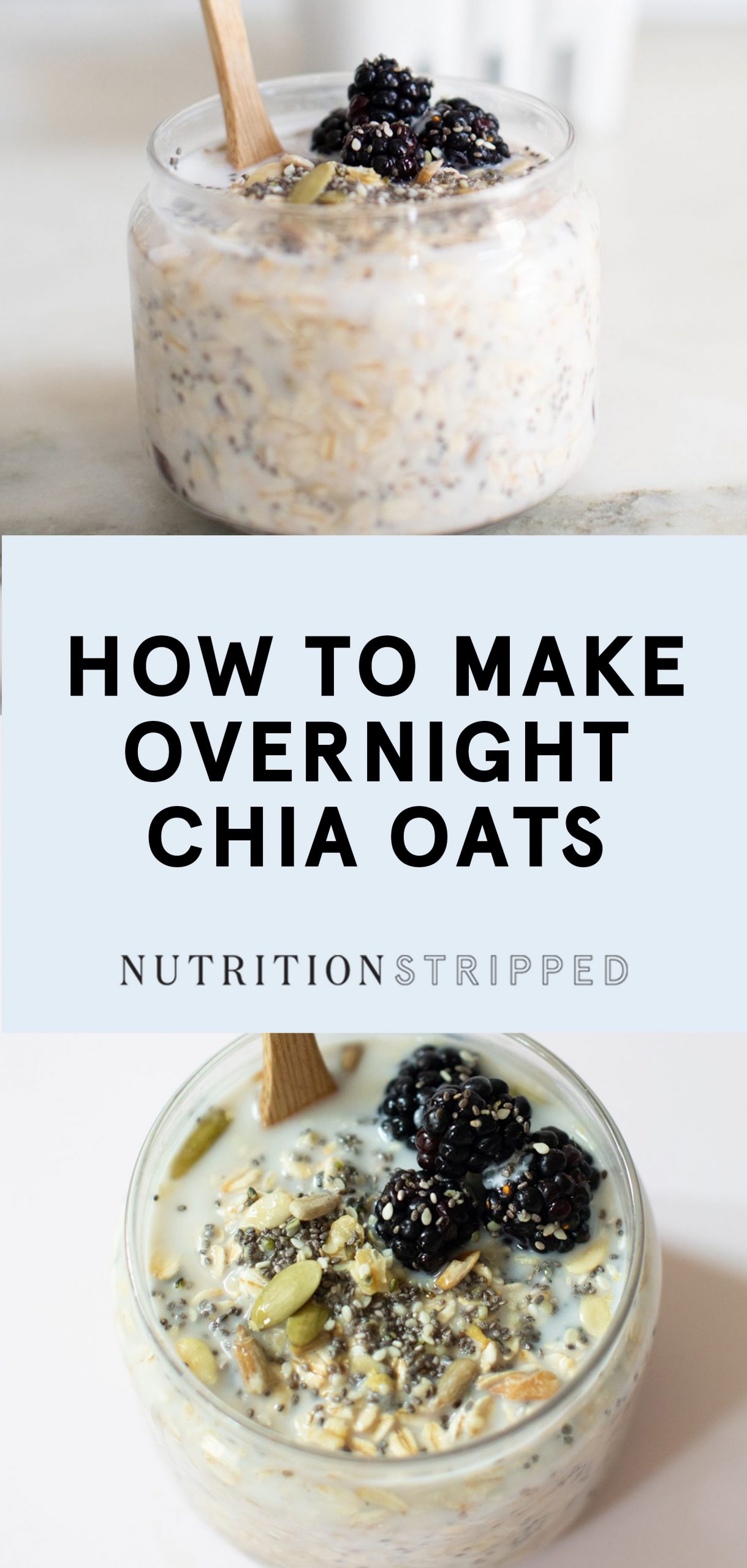 How to Make Overnight Chia Oats | Nutrition Stripped