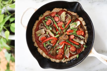 Healthy Gluten-Free Veggie Pizza | Nutrition Stripped